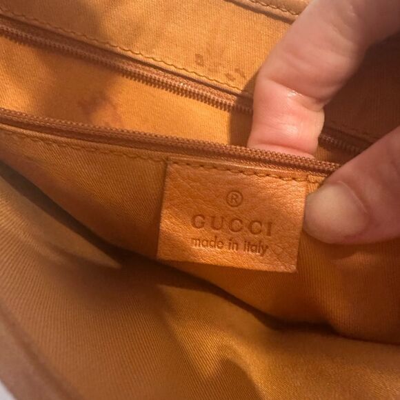 Gucci Tan Leather Jackie piston lock Shoulder Bag - Picture 8 of 14